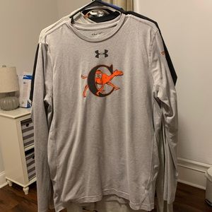 Campbell University Fighting Camels Under Armour Long-sleeve Grey Men’s Large